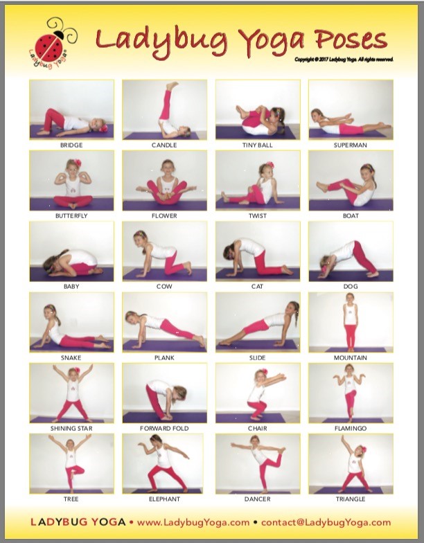 Poster Foundry Yoga Poses Reference Chart Studio Gray Cool Huge India | Ubuy